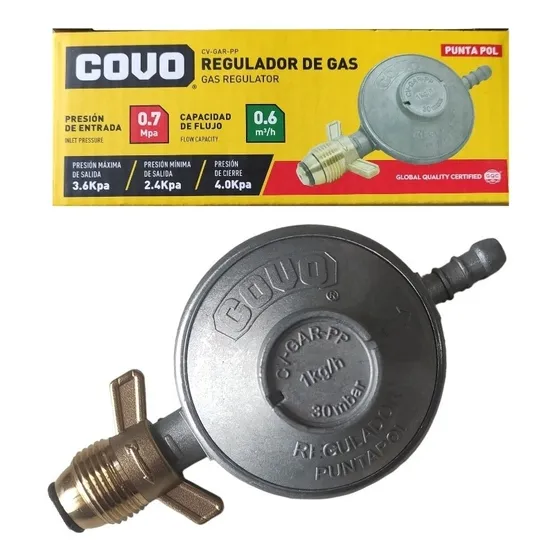 Regulador Gas Doméstico Bombona 18 Y 43 Kg Punta Pol Covo