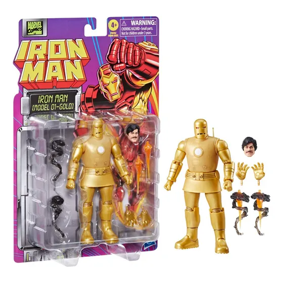 Figura de Acción Marvel Comics de Iron Man (Model 01 - Gold)