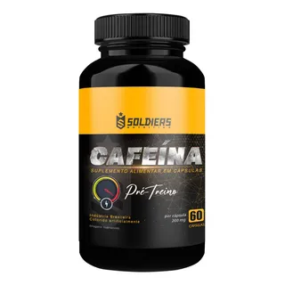 CafeĂna 60 Caps - 200mg - TermogĂȘnico - 100% Pura - Soldiers Nutrition CafeĂna 60 Caps - 200mg - TermogĂȘnico - 100% Pura - Soldiers Nutrition