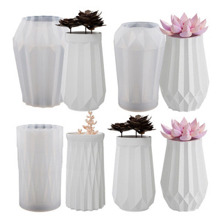 Macetas Molde De Silicona Para Florero 3pcs Macetas Molde De Silicona Para Florero 3pcs