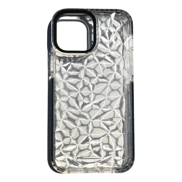 Funda Tpu Diamantes Evo Tech Gem Transparente Para iPhone