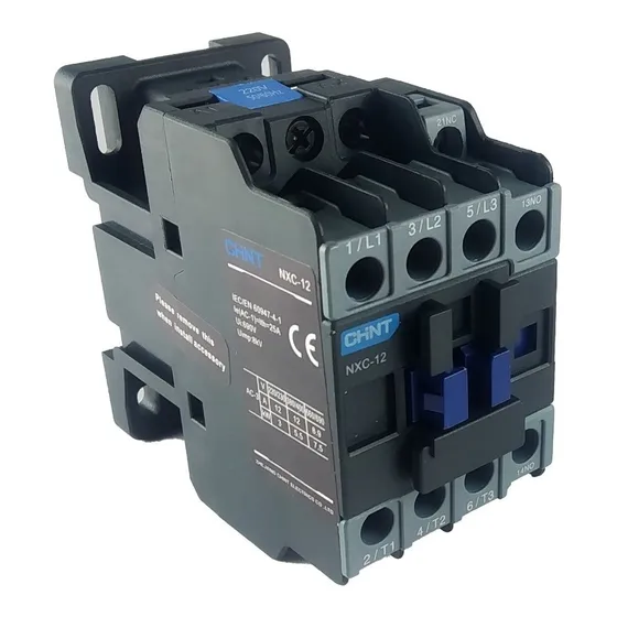 Contactor Monofasico Chint 220v 12a Contactos 3 Na + 1 Nc