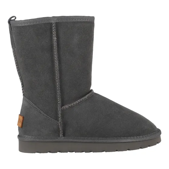 Botas Mujer Bamers Blast Clásicas De Cuero Charcoal