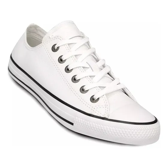 Championes Converse All Star Cuero Blancos 157003c