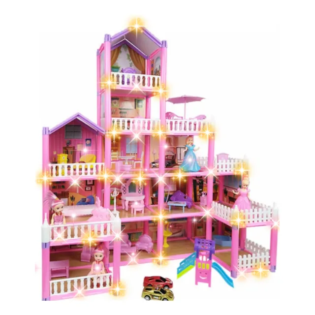 Casa Muñeca Con Luces Princesa
