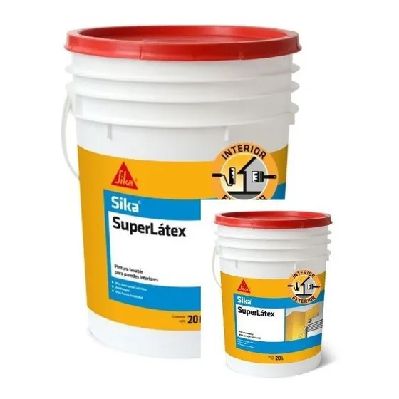 Pintura Latex Superlavable Sika Superlatex 4+20lt - Ynter In