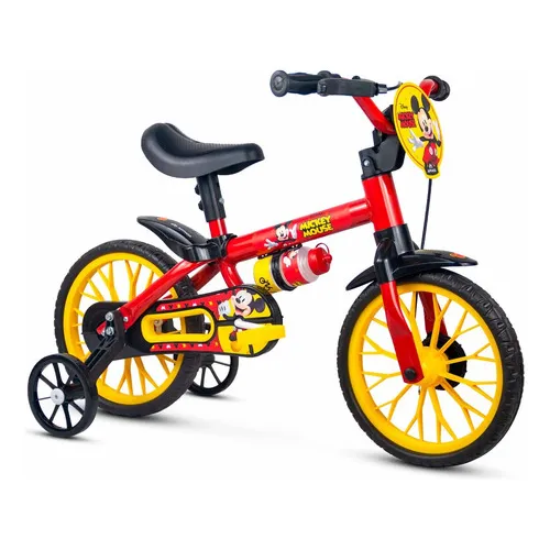Bicicleta con ruedas de entrenamiento Mickey Disney Aro12 Nathor
