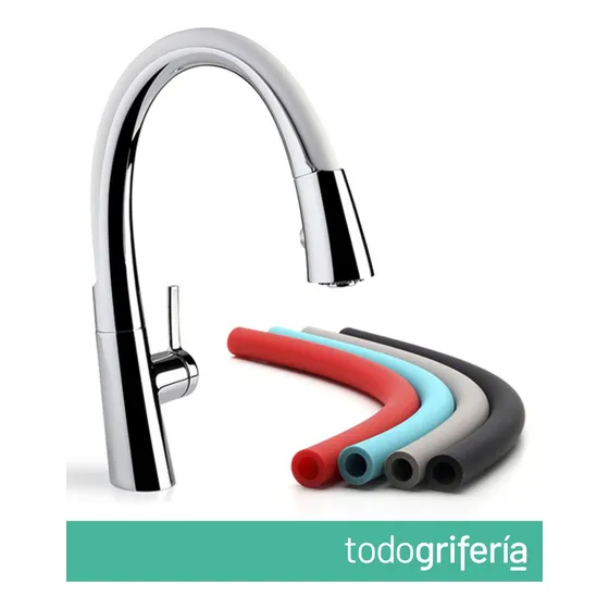 Grifo de cocina monocomando FV H5 Lenga 0412/H5 extensible cromo acabado brillante
