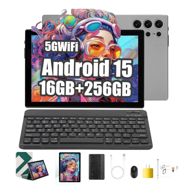 Tablet Rikkai S25 10.1'' 16gb+256gb Rom Wifi Con Funda Mouse