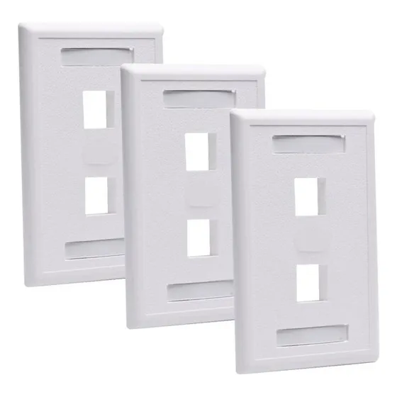 Tapa Bastidor De Red Para Pared Commscope 2 Puertos Pack X3