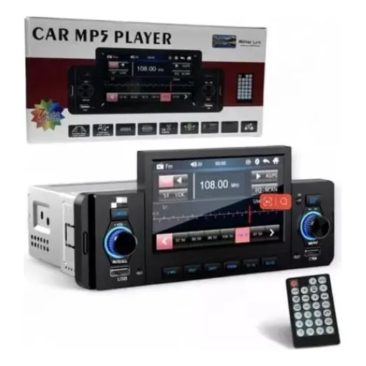Autoestereo Bluetooth C/ Pantalla Mirror Car Usb Mp5 Carplay Negro