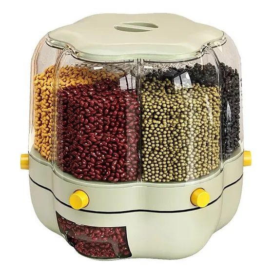 Dispensador Contenedor De Alimentos Granos Giratorio
