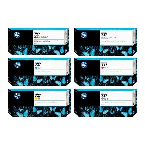 Cartuchos Hp 727 300ml  Hp T2500/t920/t930/t1500 C/u Mas Iva