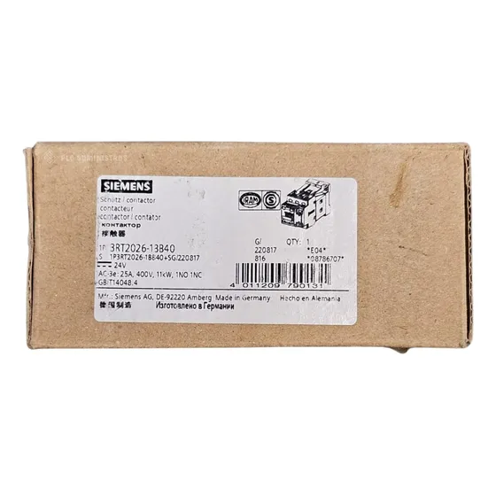 Siemens 3rt2026-1bb40 Contactor