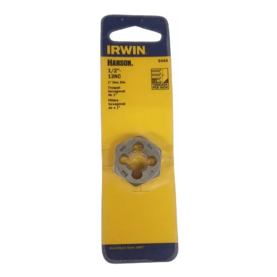 Troquel Hexagonal De 1 PuLG Irwin  (1/2puLG -13nc) 9444