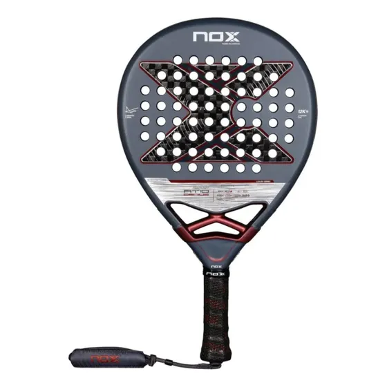 Pala de padel Nox AT10 Genius 12K Agustin Tapia gris oscuro