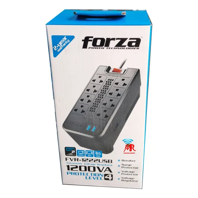 Estabilizador Forza Fvr-1202usb  8 Tomas