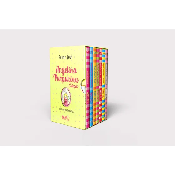 BOX – COLEÇÃO ANGELINA PURPURINA, de Fanny Joly. Editora MILK SHAKESPEARE - FARO EDITORA, capa mole em português