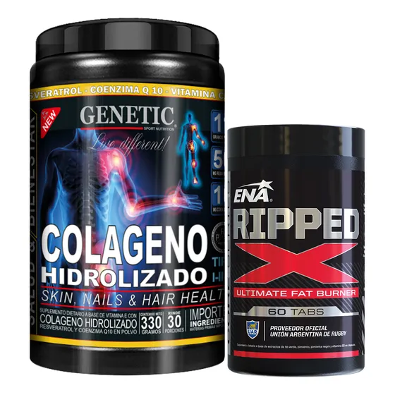 Combo Colágeno + Ripped Ena Proteccion Articulacion Quemador