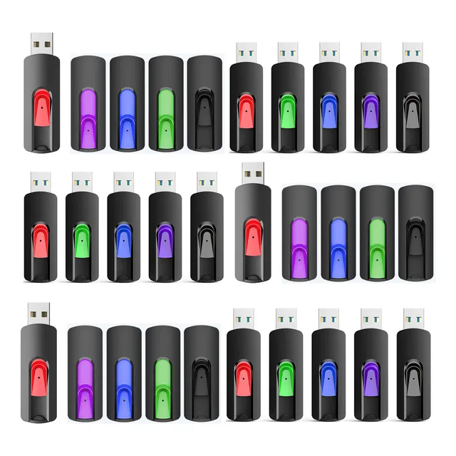 Kit De 50 Memorias Usb Topesel 16gb 2.0 Pendrive De Color