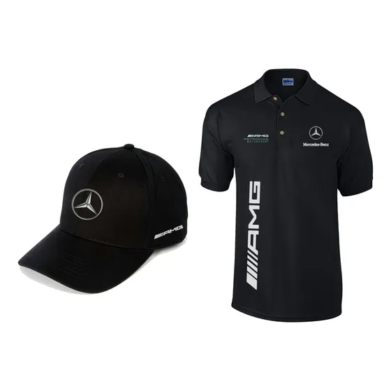 Mercedes Benz Polo Y Gorra Combo Sport