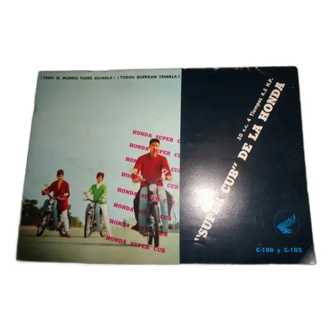 Honda Super Cub 1960 Catalogo De Venta Original