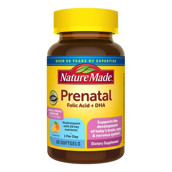 Vitamina Prenatal Nature Made Prenatal Con Ácido Fólico Y Dh