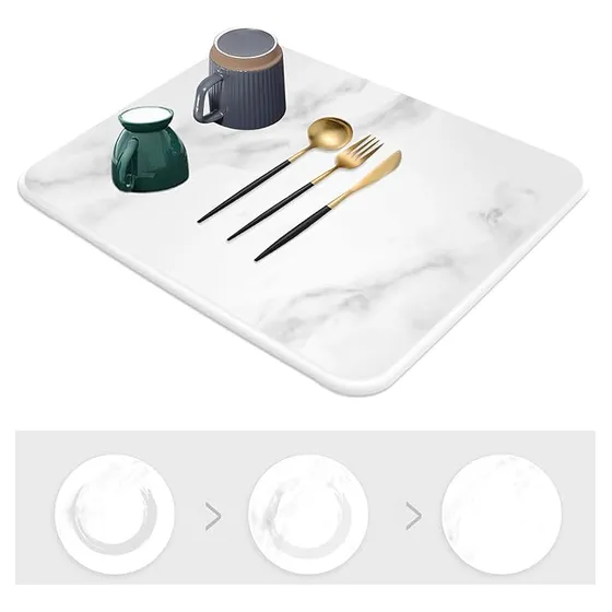 Tabla De Sacado De Piedra Encimera Tabla Secado De Platos