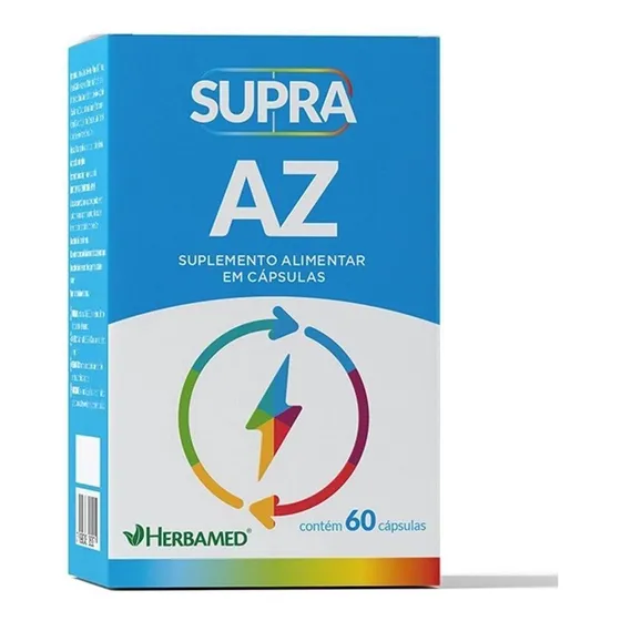 Supra Az Vitamina Zero Açúcar Cansaço Físico 60 Capsulas