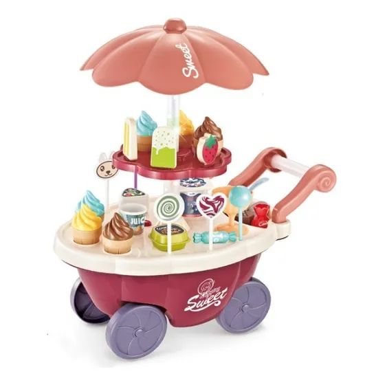 Carrito De Helado De 36 Piezas Con Luces Musicales, Juguetes