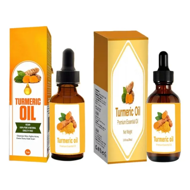 Set Facial Y Corporal Con Aceite Esencial De Cúrcuma Y Sérum