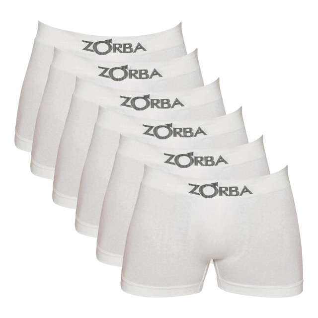 Kit 6 Cuecas Zorba Boxer Sem Costura Algodão 781 Kit 6 Cuecas Zorba Boxer Sem Costura Algodão 781