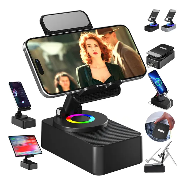 2 En 1 Bocina Bluetooth Inalámbrica Con Soporte Para Celular