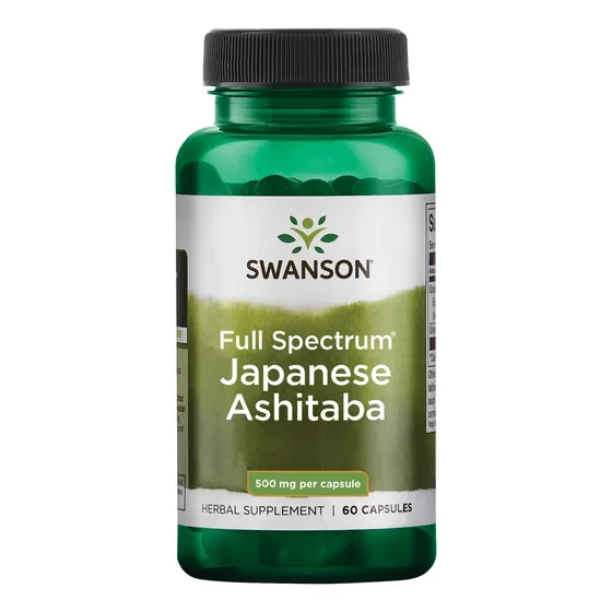 Suplemento Swanson Japanese Ashitaba 500 Mg 60 Cápsulas