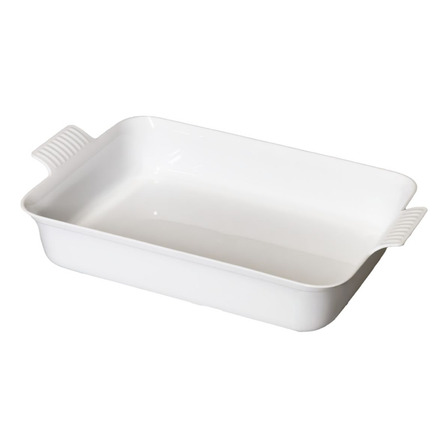 Travessa Com Alça Le Chef Branca 43,5 X 27,5 X 8,5 Cm Cor Branco Travessa Com Alça Le Chef Branca 43,5 X 27,5 X 8,5 Cm Cor Branco