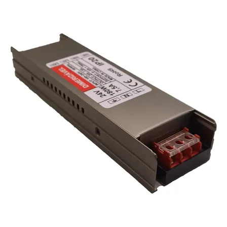 Fonte Driver Dimerizável 180w 24v 7,5a Slim Fita Led Bivolt