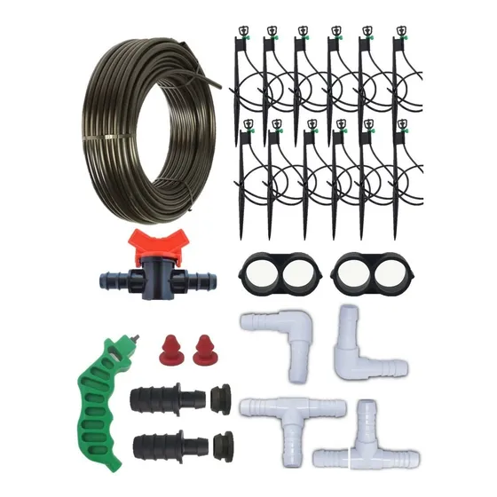 Kit Sistema De Riego Por Micro Aspersión 30 Microaspersores