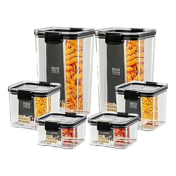Recipientes Herméticos 6 Piezas Irrompibles Premium Organizadores De Cocina Alimentos Innovo