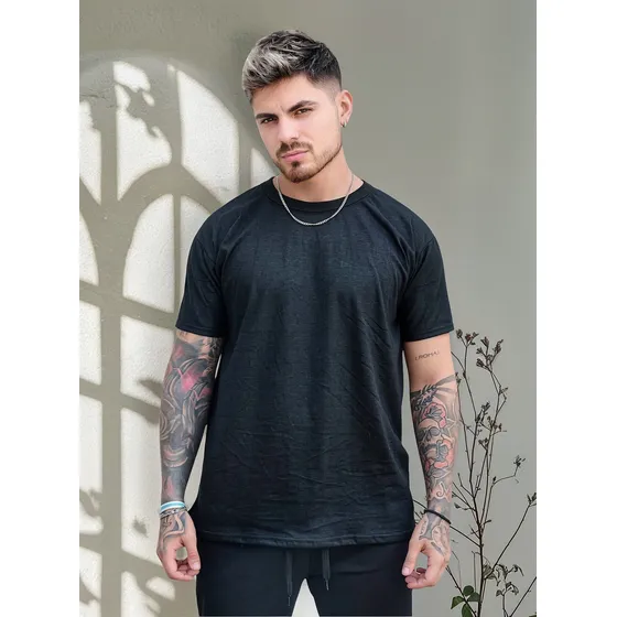 Remera Hombre Lisa - Algodon Peinado - Colores - Premium