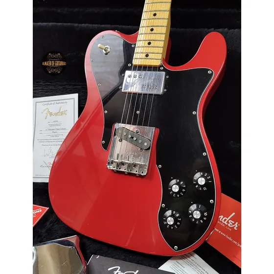 Fender Telecaster Custom 72 Custom Shop Dakota Red Diestro Dakota Red Maple