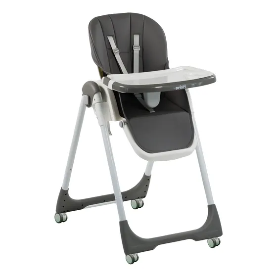 Silla De Comer Bebe Alturas Posiciones Reclinable Con Ruedas