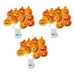 M Guirnalda Luces Halloween, Bolas Calavera Calabaza 3pcs M Guirnalda Luces Halloween, Bolas Calavera Calabaza 3pcs