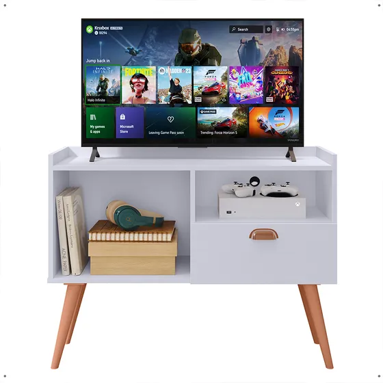 Aparador Rack Pequeno Para Sala E Quarto De Tv 32 Polegadas