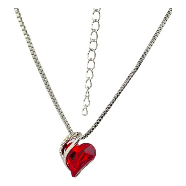 Cadena Con Dije De Corazon Amor Eterno ( Varios Colores)
