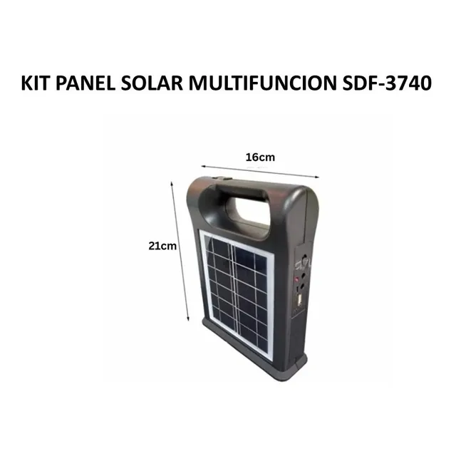 Kit Panel Solar Multifuncion Sdf-3740
