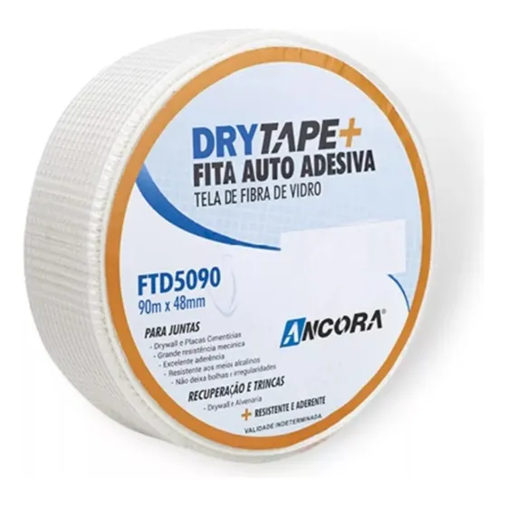 Fita Telada Fibra De Vidro Autoadesiva 90m X 48mm Ftd5090