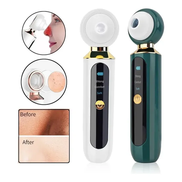 Extractor Espinillas Puntos Negros Recargable Con Lupa Led