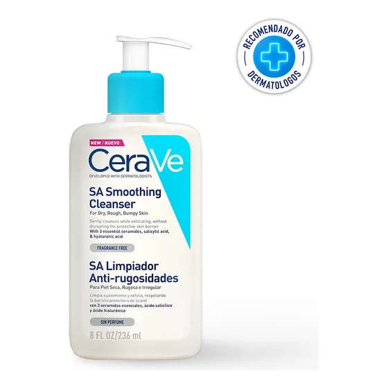 Gel Limpiador Anti-rugosidades Cerave para piel seca, rugosa