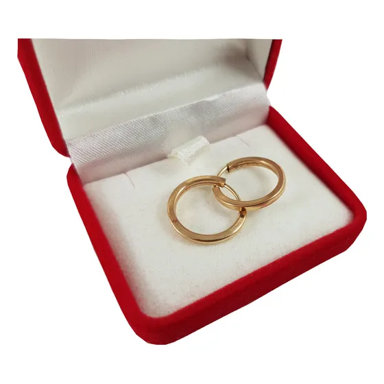 Aros Argollas Oro 18k Cinta 16mm Garantia Jr Joyas