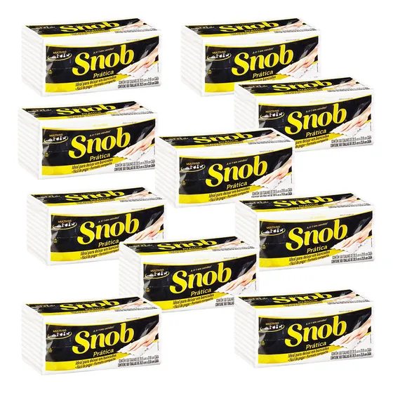 Snob Pratica Papel Toalha Interfolha Folha Dupla C/ 1000 Fls